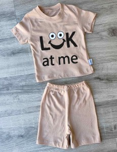 Костюм MYS «Lok» бежевый, мальчик 6-9-12-24 месяцев