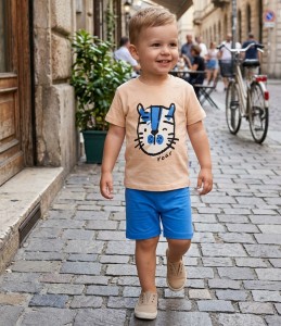 Костюм MYS «Roar» синий, мальчик 6-9-12-24 месяцев