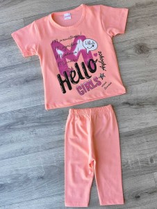 Костюм  Foxx Kids ''M Hello'' кораловый, девочка 3-4-5-6 года