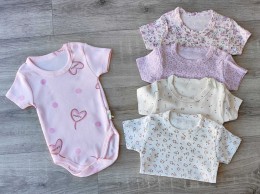 Боди Mammy&Daddy "Happy" микс цветов, девочка 0 месяцев