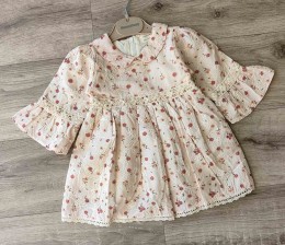 Платье Mammy&Daddy «Ромашки» бежевый, 3-6-9-12-18 месяцев