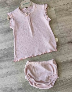 Комплект Mammy&Daddy "Однотонный" коричневый(терракотовый), девочка 0-3-6-9  месяцев