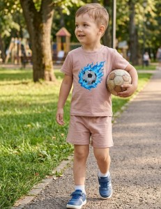 Костюм «Мяч» бежевый, мальчик 3-5-7-9 лет