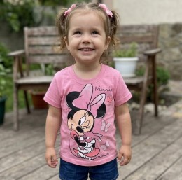 Футболка «Mouse» коричневий(теракотовий), дівчинка 1-2-3-4-5 років