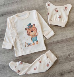 Комплект Baby Can «Тигрёнок» персиковый, унисекс 0 месяцев