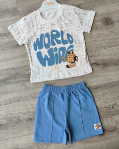 Костюм Pepelino "World wide" синий, мальчик 6-9-12-18 месяцев