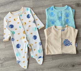 Человечек Midirik «Рыбки» микс цветов, унисекс 3 месяца