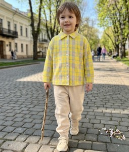 Костюм "Клітина" жовтий, хлопчик 6-7-8-9 років