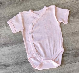 Боди «Однотонный» розовый, девочка 0-3 месяцев
