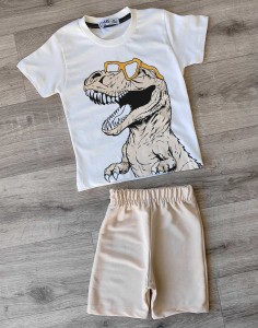 Костюм CMK ''Динозавр'' бежевый, мальчик 2-3-4-5-6-7-8-9 лет