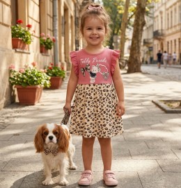 Сукня Osso «Teddy friends» бордовий, 2-3-4-5 років
