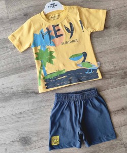 Костюм Nazar Baby "Hey!" желтый, мальчик 9-12-18-24 месяцев