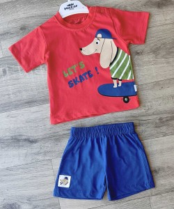 Костюм Nazar Baby "Let's Skate!" красный, мальчик 9-12-18-24 месяцев