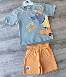 Костюм Nazar Baby "Let's Skate!" зеленый, мальчик 9-12-18-24 месяцев