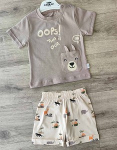 Костюм Nazar Baby "Oops!" моко, унисекс 9-12-18-24 месяцев