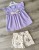Костюм Nazar Baby "Бантик+цветочки" фиолетовый(сиреневый), девочка 9-12-18-24 месяцев, фото