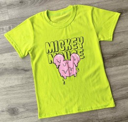 Футболка " Мышка"  зеленый(салатовый), девочка 10-11-12-13 лет