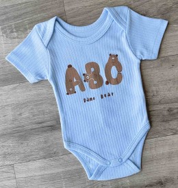 Боди Findik «ABC» голубой, мальчик 3-6-9-12-18 месяцев