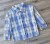 Рубашка "Клетка» голубой2, мальчик 6-7-8-9 лет, фото