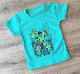 Футболка "Халк" зеленый, мальчик 1,5-3-5-7-9  лет
