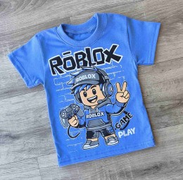 Футболка "Роблокс»  синий, мальчик 1-2-3-4-5 лет