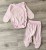 Комплект "Однотонный" розовый, девочка 0-3 месяцев, фото
