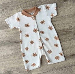 Пісочник "Квіточки" молочний, дівчинка 3-6-9 місяців