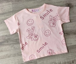 Футболка CMK «Smile» персиковий, дівчинка 3-5-7-9-11 років