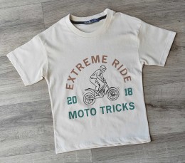 Футболка CMK «Moto tricks» бежевий(світлий), хлопчик 3-5-7-9-11 років
