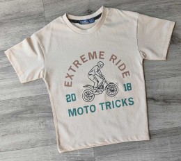 Футболка CMK «Moto tricks» бежевий, хлопчик 3-5-7-9-11 років