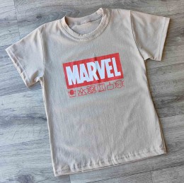 Футболка "Marvel" бежевий, хлопчик 10-11-12-13 років