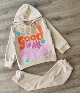 Костюм "See good" бежевий, дівчинка 3-5-7-9 років