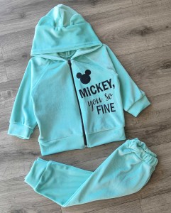Костюм "Mickey fine" зелений (м'ятний/бірюзовий), дівчинка 1-2-3 років