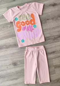Костюм "See good" персиковий, дівчинка 3-5-7-9 років