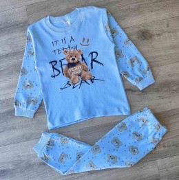 Піжама Supermini "Teddy bear" блакитний, хлопчик 4-5-6 років