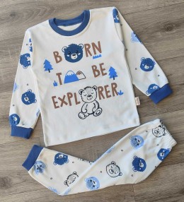 Піжама Supermini "Born" синій, хлопчик 4-5-6 років