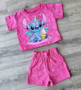 Костюм «Стич» малиновый, девочка 2-3-4-5-6 лет