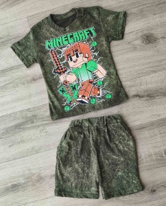 Костюм «Майнкрафт» зеленый(хаки), мальчик 2-3-4-5-6 лет
