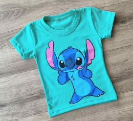 Футболка "Stich" зеленый, унисекс 1,5-2-3-4-5  лет