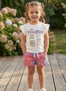 Костюм Finger "Positive" кораловий, дівчинка 1-2-3-4 років